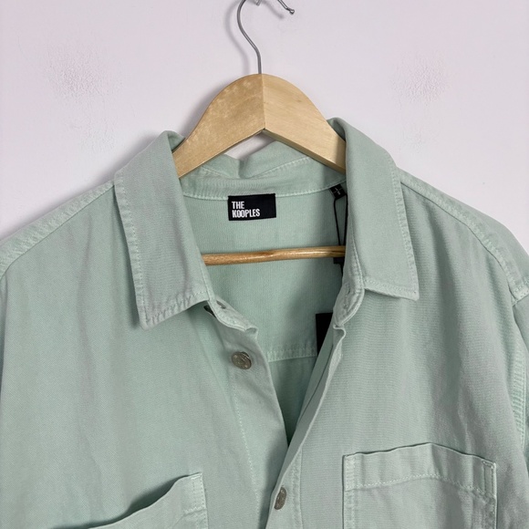 The kooples oversized denim shirt in mint - Picture 4 of 7
